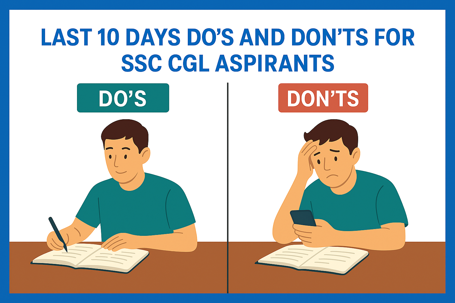 Last 10 Days DO’S AND DON’TS For SSC CGL Aspirants